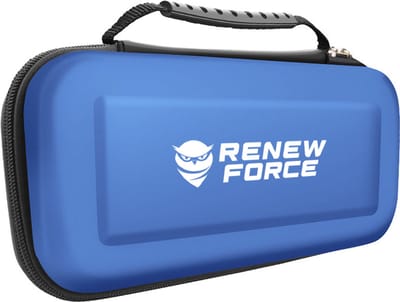 Geschikt voor Nintendo Switch Beschermingsset - Aerocase Etui Hoes & Case Cover met Screenprotector, Blauw