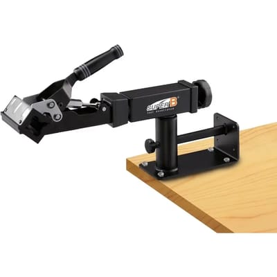 2-in-1 werkplaatsstandaard voor montage aan de muur en op de werkbank Super B