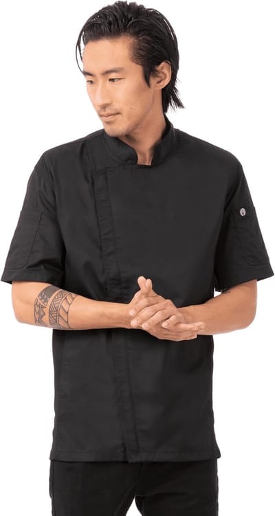 Koksjas Heren - Professioneel Kookkleding - Keuken Werkkleding - Ademend Stof - 5XL - Zwart