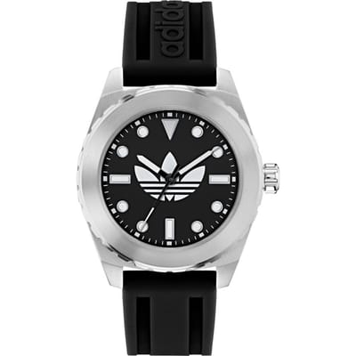 Adidas Originals Discoverer One AOSY25021 Horloge - Siliconen - Zwart - Ø 44 mm