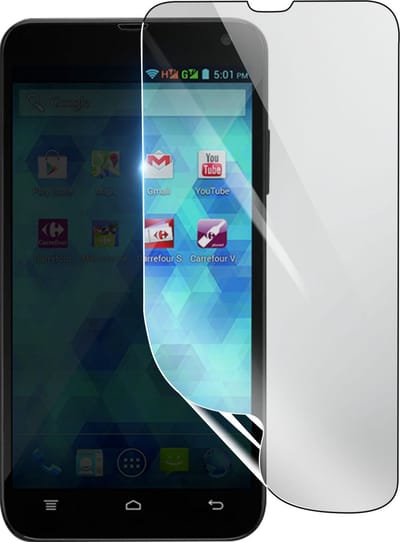 3mk, Geschikt voor Carrefour Smart 5, Schokbestendige Hydrogel Screenprotector, Transparant