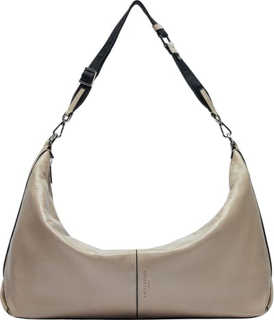 LIEBESKIND BERLIN Leren Schoudertas Paris 4 Lamb SF Verna Hobo Bag Stone Beige