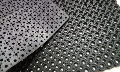 Rubber ringmat - 100x180 cm - 13 mm