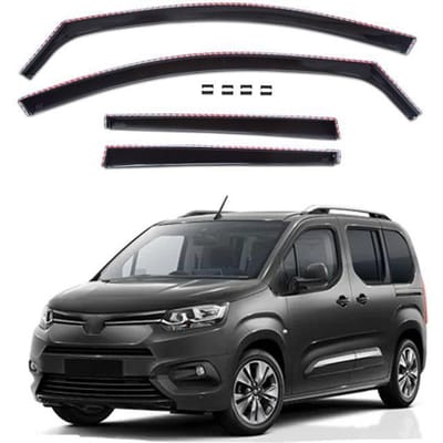 Déflecteurs d'air - Toyota Proace City (depuis 2018) - 4 pièces - Aérodynamique - Montage facile
