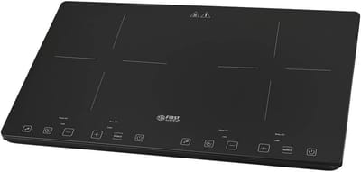 Dubbele Kookplaat - Draagbare Kookplaat - Snel Koken - Gietijzeren Platen - 2500 Watt - Zwart