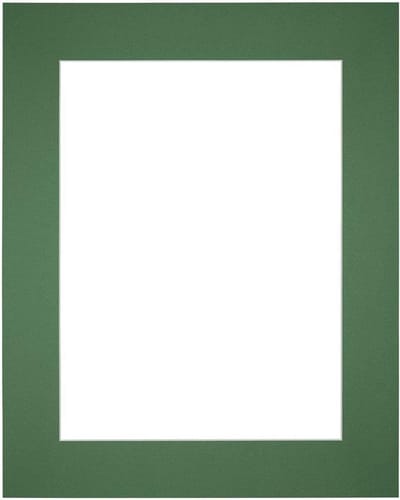 Passe-Partout Fotomaat 13x18 cm - Lijstmaat 24x30 cm - Groen Bos - Museumkarton - Fotolijst niet inbegrepen