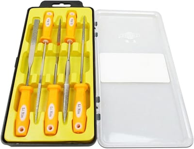 Professionele Set van 5 Diamant Vijlenset voor Houtbewerking, Sieraden en Miniatuurprojecten met Rubber Handvat
