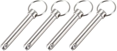 Quick Release Pins 10mm x 60mm - 4 Stuks Carbon Staal Trekpen voor Scheepsbouw en Bootaccessoires