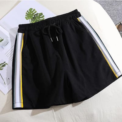 Zomer Sneldrogend Drie- en vierpunts Korte Broek Stretchbroek Grote Maat Casual Trainingsbroek M black