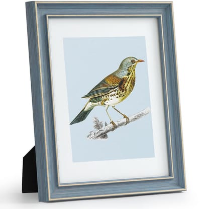 Dailygoods- Fotolijst 20x25 cm Vintage - Robuust Frame - HD-afdekking - Retrostijl - Horizontaal/Verticaal - Geschikt voor Foto's - Foto Lijst