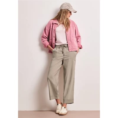 Casual broek met omslag