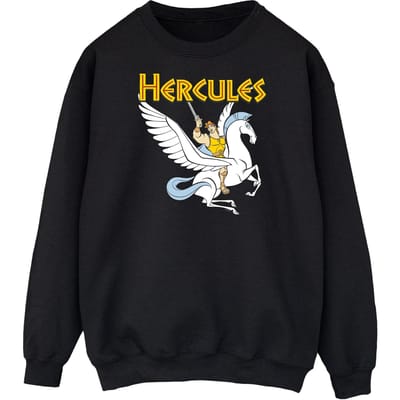 Disney Heren Hercules met Pegasus Sweatshirt (Zwart)