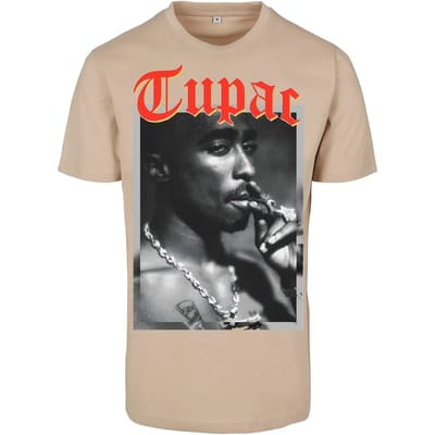 Mister Tee Tupac - Tupac California Love Heren T-shirt - XS - Beige
