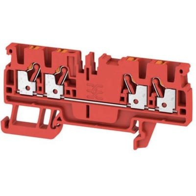 Weidmüller 1521710000 Doorgangsklem 5.1 mm Spanveer Rood 100 stuk(s)