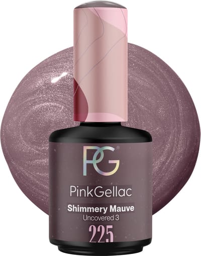 Pink Gellac Gellak - 225 Shimmery Mauve 15ml - Paarse Gel Nagellak met Shimmer - Gellac - Gel Nagels Producten