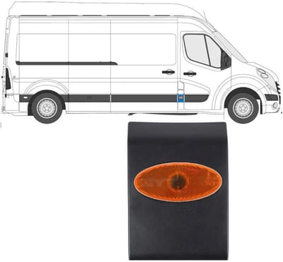 Sierlijst beschermingslijst voor stijl met positielicht voor Renault Master 2010-