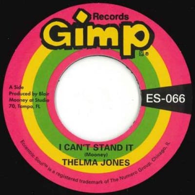 7-inch plaat THELMA JONES - I Can't Stand It / Only Yesterday ES066 Gimp 2018 VS Soul/Funk