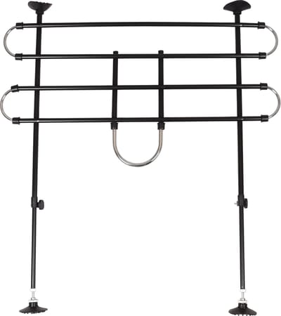 Flamingo Autoveiligheidsrek "Eduard" – Verstelbaar 90-140 cm Breed x 65-110 cm Hoog – Zwart – Veilig Reizen met Honden