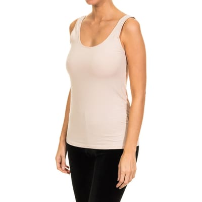 Dames-T-shirt met brede band en ronde hals Lichtgewicht stof 1045201