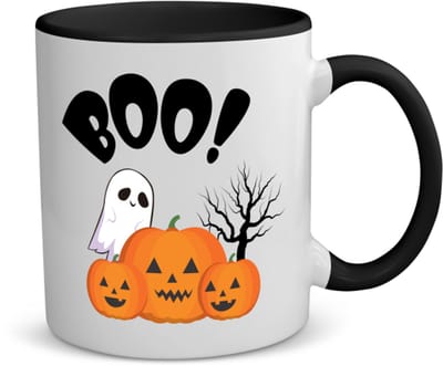 Akyol - halloween - scary - spookachtig koffiemok - theemok - zwart - Halloween - spookliefhebber - oktober - 350 ML inhoud