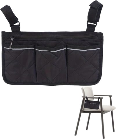 Rolstoelaccessoires, rolstoeltas, rolstoelaccessoires, rolstoeltas, tas, rolstoeltas, tas, rolstoeltas, rolstoel, scooter, rugzak, achter, rolstoelnet, armleuning zijnet, rolstoelzak met reflecterend
