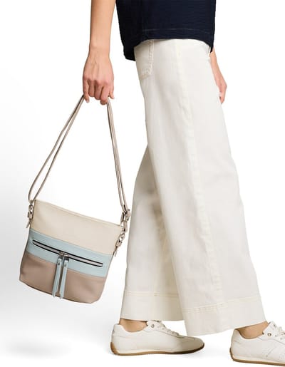 Tom Tailor - TTELLEN M Schoudertas met colourblocking - Maat ONESIZE - mixed taupe