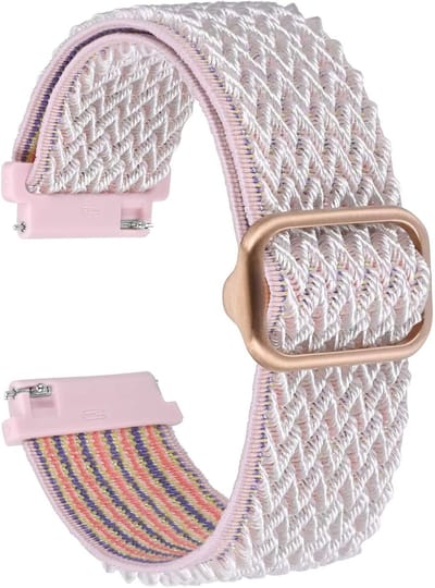 Verstelbare Elastische Nylon Horlogeband met Snelsluiting, Geschikt voor 16-22 mm Horloges, Duurzaam en Comfortabel