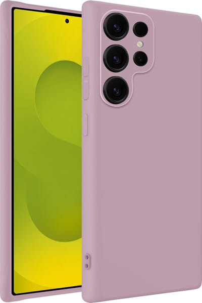 Hoesje - Geschikt voor Samsung Galaxy S25 Ultra - Sterk & Shockproof - Hoes Cover - Siliconen Case - Telefoonhoesjes - Lila