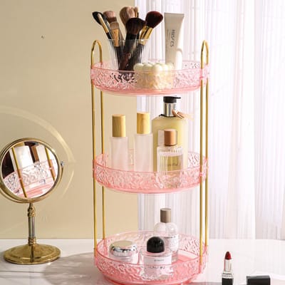 Unyqoos ® Stijlvolle 360° Draaibare Cosmetica- en Parfumorganizer voor Badkamer en Kaptafel