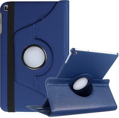Waeyz - Hoes geschikt voor Samsung Tab A 8.0 2016 T380 - 360° draaibaar bookcase - Blauw – 8.0 inch cover beschermhoes met standfunctie