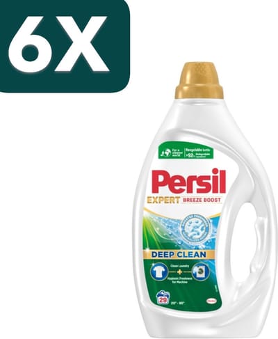 6 x Persil Wasmiddel Gel 29 Wasbeurten Breeze Boost 1,305 liter