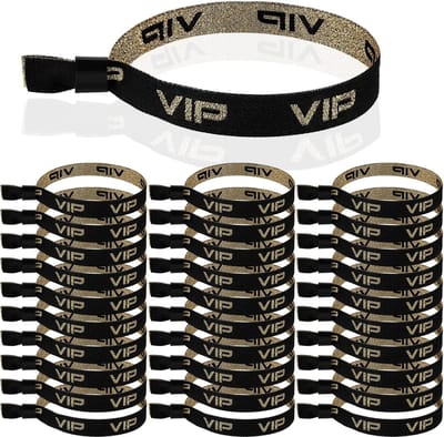 Dailygoods- Toegangsbandjes 100 stuks - VIP Stoffen - Entreebandjes - Feestbanden - Festivalbanden - Sluiting - Onmisbaar accessoire voor evenementen - Feestbandjes