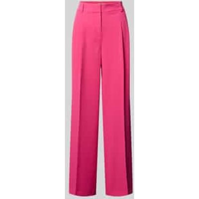 wide fit stoffen broek met persplooien