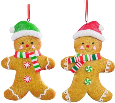 Disney Claydough gingerbread ornament set 2 stuks