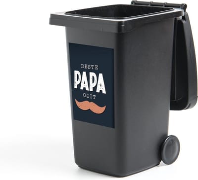 Container sticker Beste papa ooit - Spreuken - Cadeau vader - Quote - Vaderdag - 40x60 cm - Kliko sticker