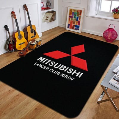 Tapis imprimé M-Mitsubishi tapis de yoga fashion tapis de décoration de chambre à coucher tapis de salon tapis de sol de décoration de salle de bain cadeau d'anniversaire 40x60cm