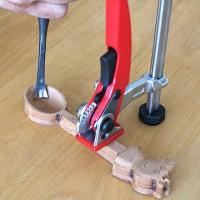 Dailygoods- Vasthoudklem Snelwerkend - Bankklem - Houtbewerkingsklem - Ratelmechanisme - Zelfuitlijnend - Sterke Klemkracht