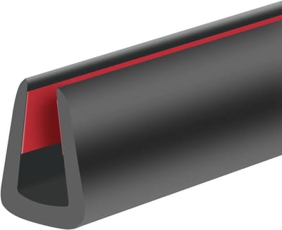 Rubberen Randbescherming - Zelfklevende Strip - Randafwerking - Flexibel en Duurzaam - 6 mm 6 m - Zwart