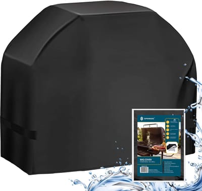 Springos BBQ Hoes | Barbecue Hoes | Hoes BBQ | Waterdicht | 145 x 61 x 117 cm | Zwart