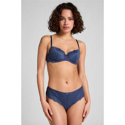 Hunkemöller Dames Lingerie Brazilian Marine - Blauw - maat S