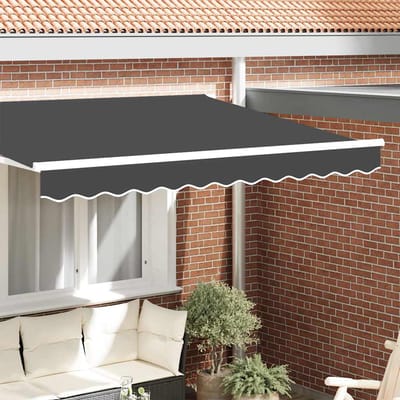 vidaXL - Vervangvolant - voor - zonnescherm - voor - 2,5 - m - Antraciet - Polyester