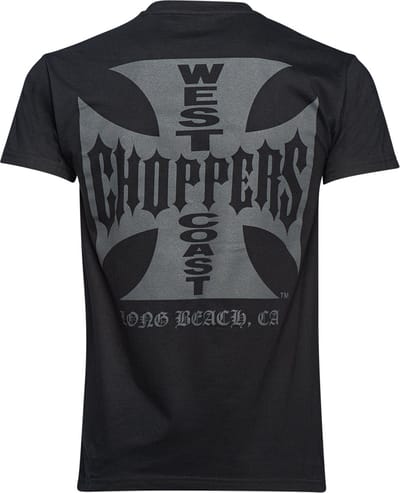 WCC- West Coast Choppers -T-shirt Iron -Cross Solid Black