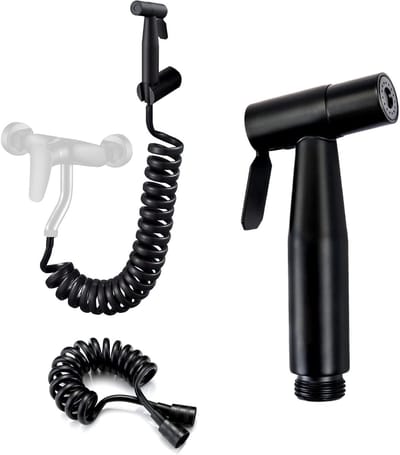 Handdouche van RVS voor Toilet en Bidet - Douchekop, Sprayer, 200 cm Slang, Ideaal voor Badkamer en Luiers