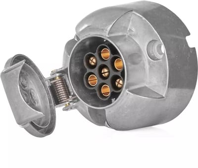 GEKO 7-polige aanhangerstekker - 12V - robuust aluminium - voor betrouwbare verbindingen