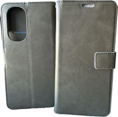 Portemonnee Book Case Hoesje Geschikt voor: Motorola Edge 30 Pro -  grijs