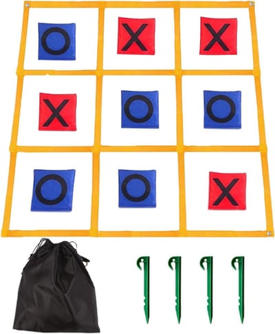 Zakgooi Spel - Werpspel Accessoires - Familie Activiteiten - Praktisch Opbergsysteem - 120x120cm - Meerdere Kleuren