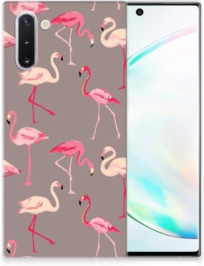 Samsung Galaxy Note 10 TPU Hoesje Flamingo
