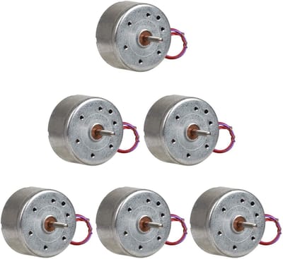 Mini elektrische motor 6 stuks DC 3V 1730RPM voor DIY speelgoed en windturbinegeneratoren