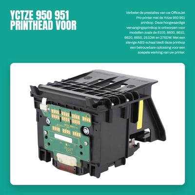 Dailygoods- Printkop Reiniger - Printkop 950/951 - Vervangingsonderdelen - ABS Behuizing - Eenvoudige Installatie - Geschikt voor OfficeJet Pro 8100 - Printerkop