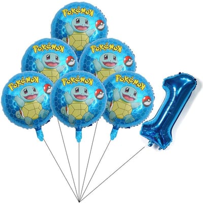 Pokemon 3D Aluminiumfolie Ballon Verjaardag Decoratie Paikachu Karakter Aluminium Ballon Collectie Babyborrel Verjaardag Viering Cadeau